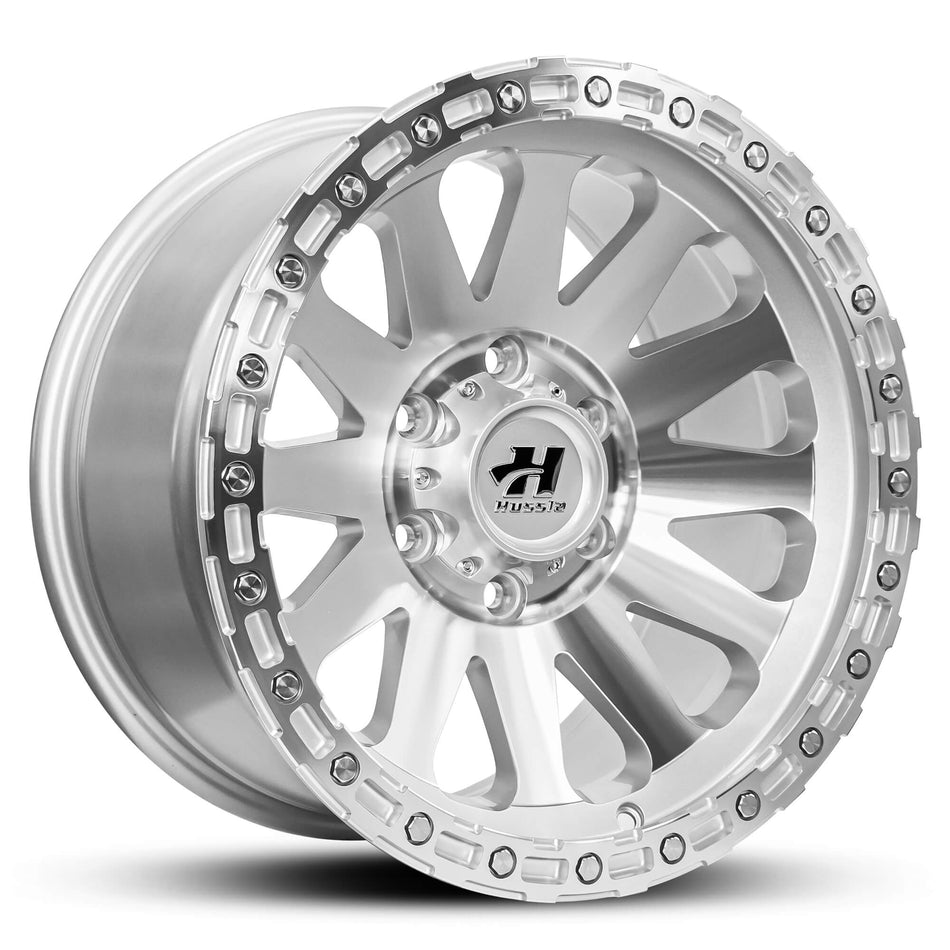 HUSSLA HARDROCK 17X9 6X139.7 10 DIAMOND CUT MACHINED
