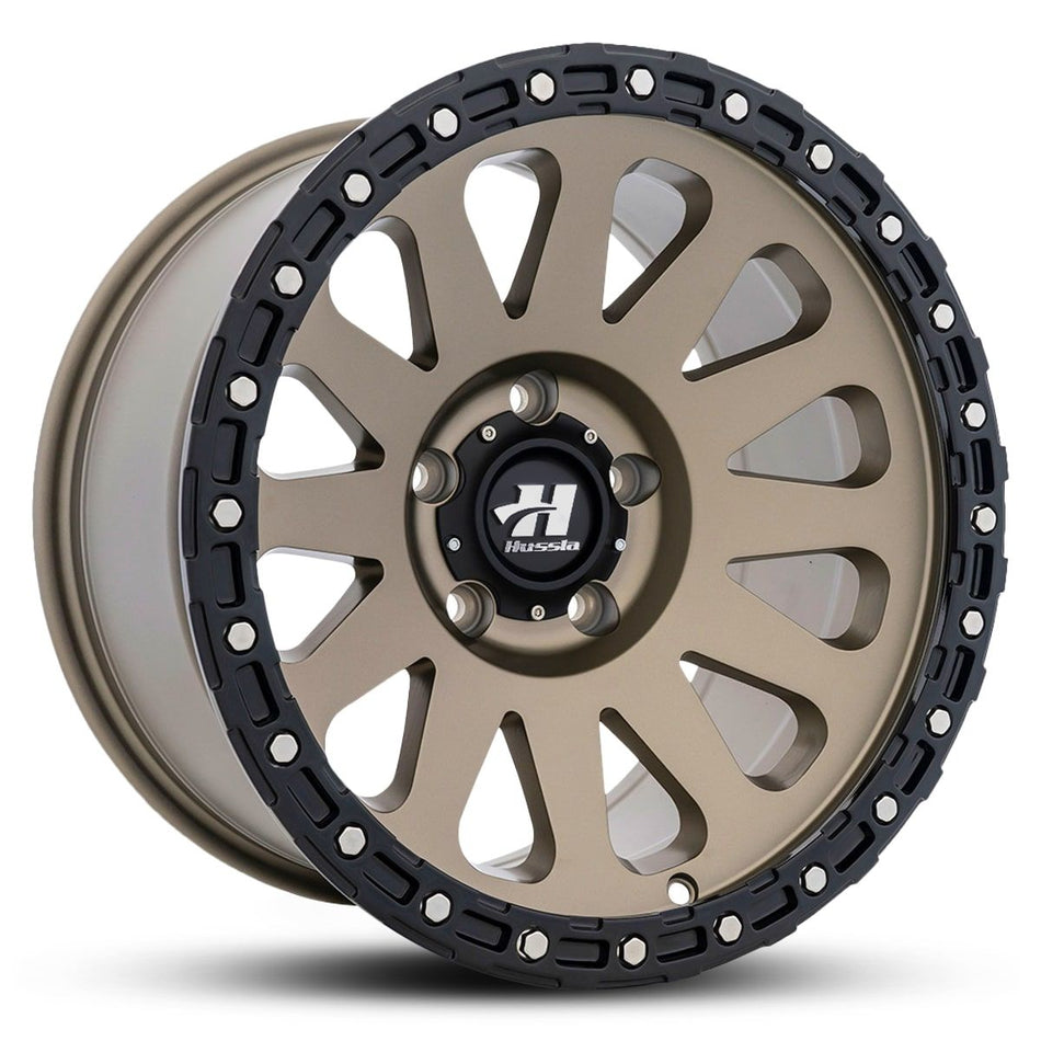 HUSSLA HARDROCK 17X9 6X139.7 0 MATTE BRONZE BLACK LIP