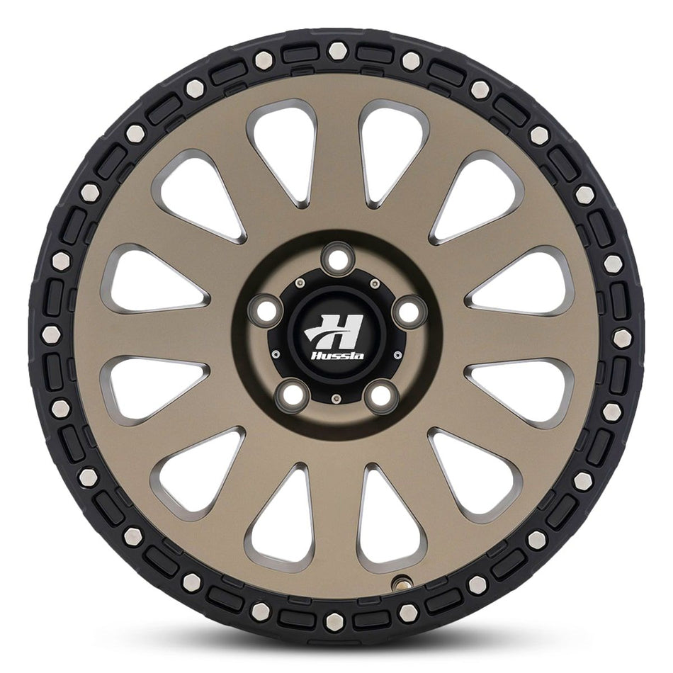 HUSSLA HARDROCK 17X9 6X139.7 0 MATTE BRONZE BLACK LIP