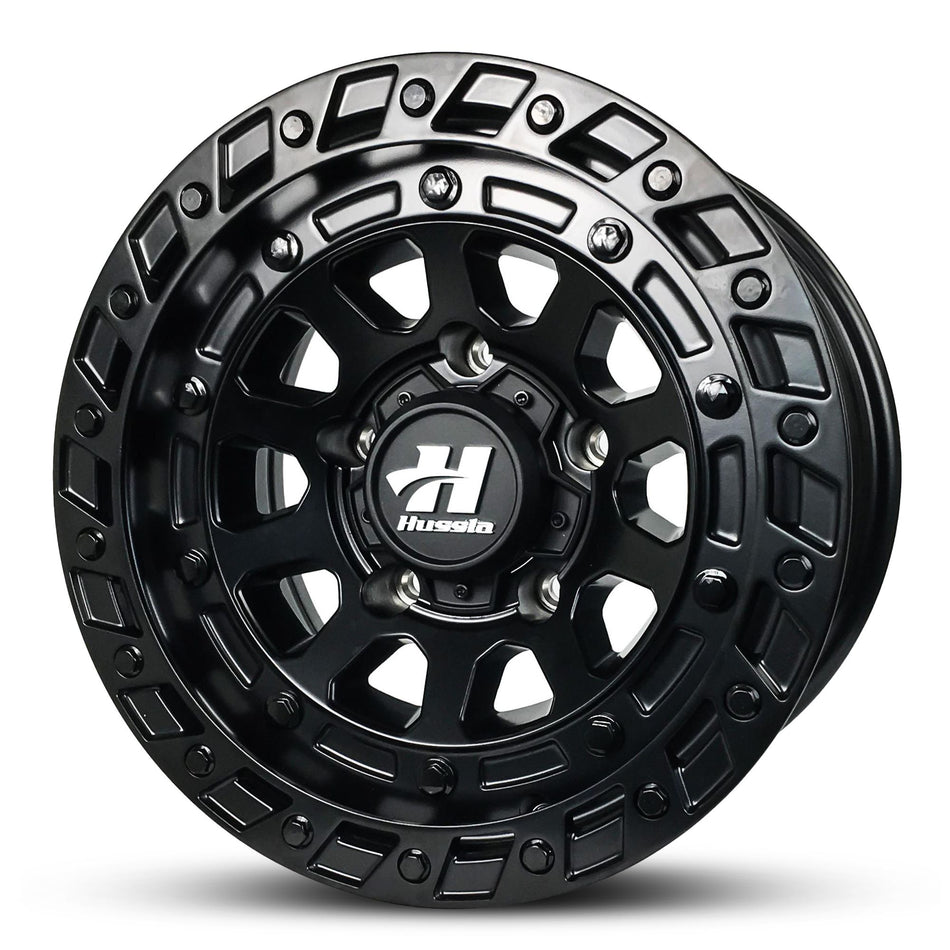 HUSSLA INVADOR 16X9 6X139.7 10 FULL MATTE BLACK WITH BLACK BOLTS