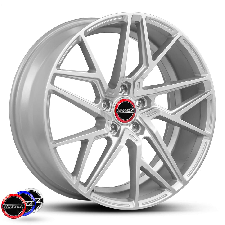 HUSSLA JACQUES 19X8.5 5X112 40 BRIGHT SILVER