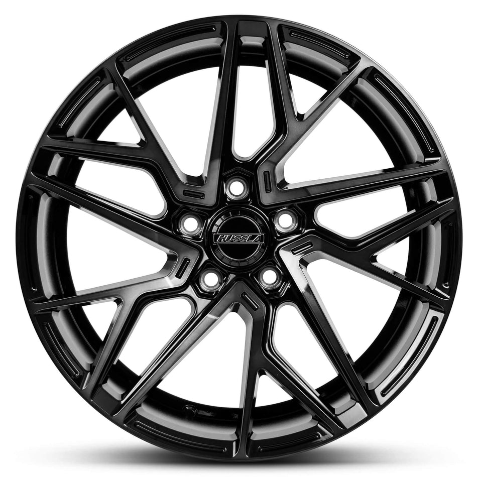 HUSSLA JACQUES 22X10.5 adjustable 15 GLOSS BLACK DARK TINT