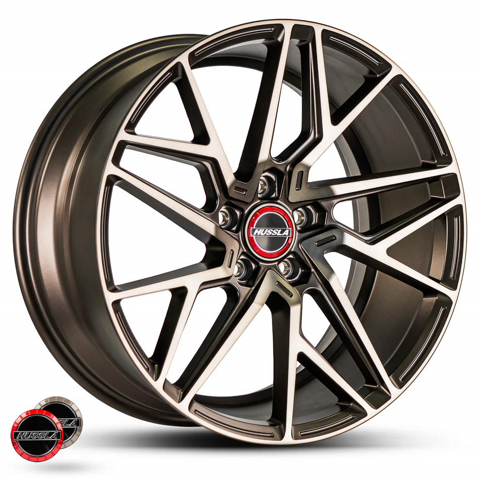 HUSSLA JACQUES 19X8.5 5X120 40 MATTE BRONZE TINT FACE