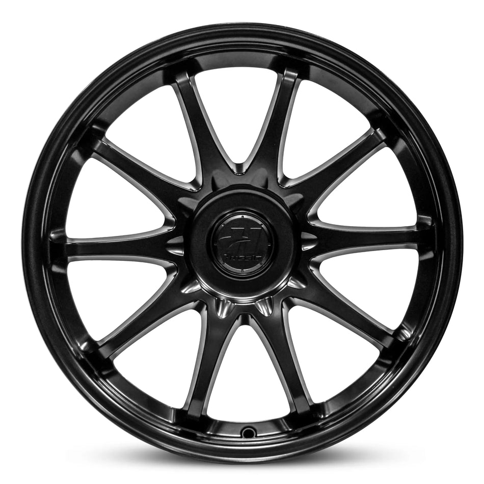 HUSSLA JDM 18X8.5 5X114.3 45 MATTE BLACK