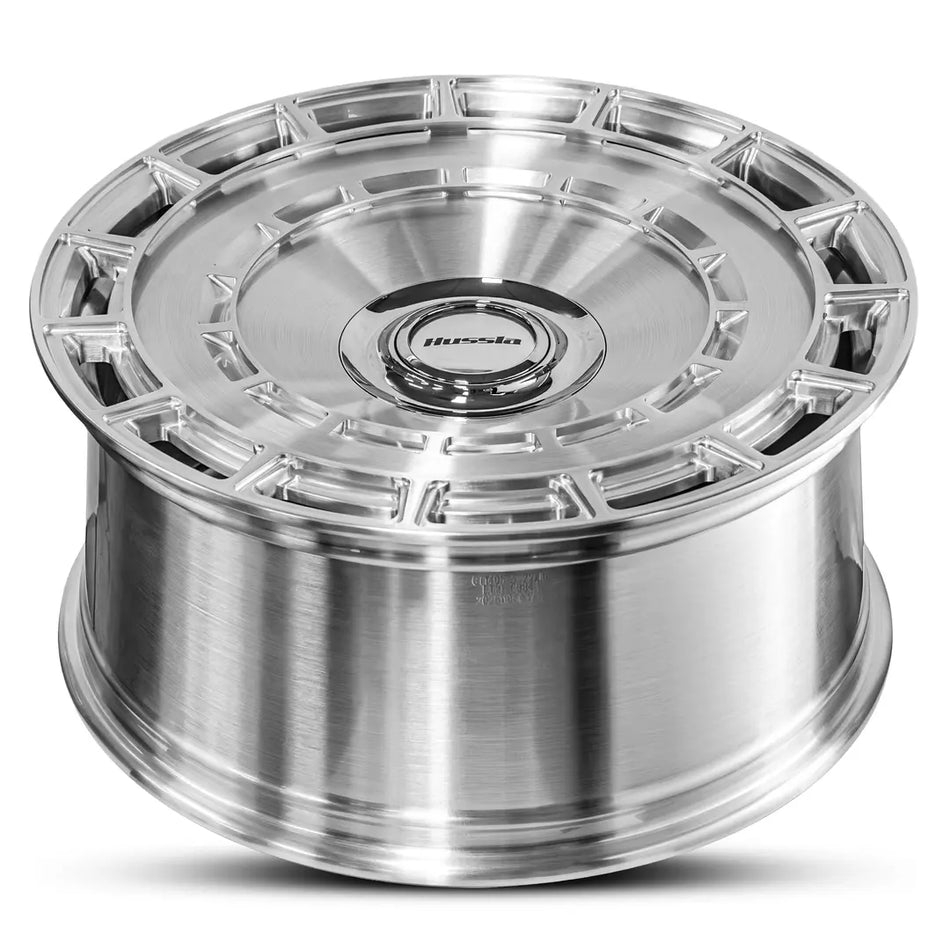 HUSSLA KIM K 24X10 adjustable 15 BRUSHED SILVER