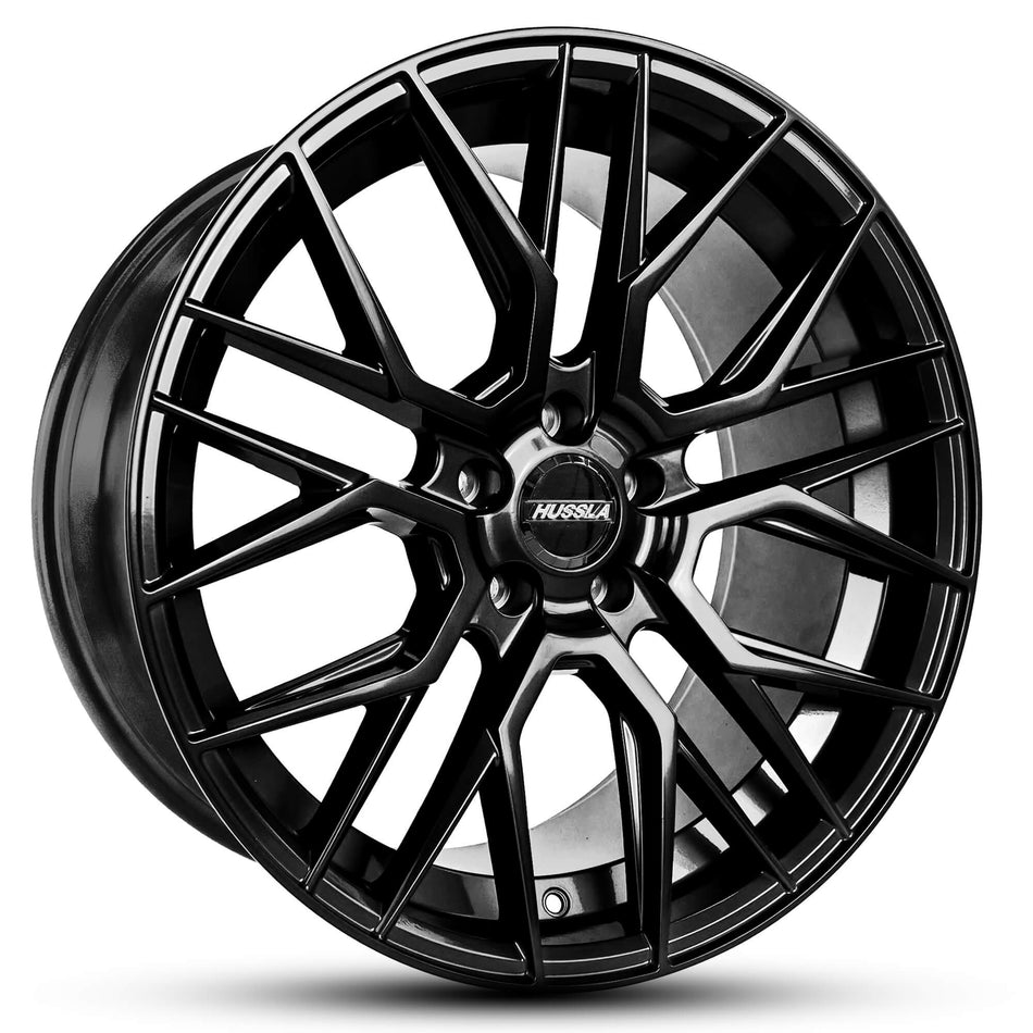 HUSSLA LIT 18X8.5 5X108 25 GLOSS BLACK