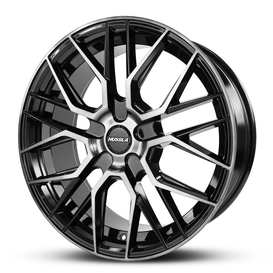 HUSSLA LIT 22X10.5 adjustable 15 GLOSS BLACK DARK TINT FACE