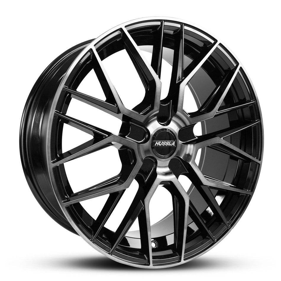HUSSLA LIT 22X10.5 adjustable 15 GLOSS BLACK DARK TINT FACE