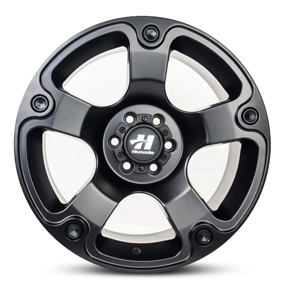 HUSSLA M16 17X9 6x114.3 25 MATTE BLACK
