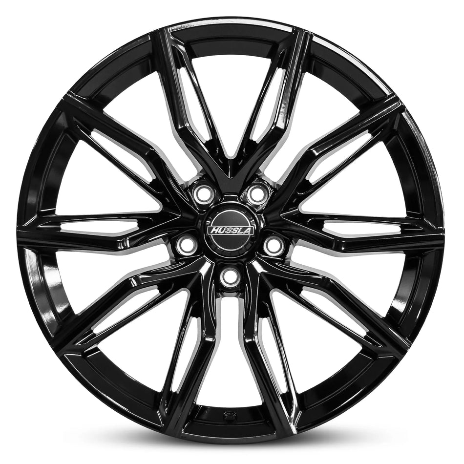 HUSSLA MEDUSA 20X8.5 adjustable 15 GLOSS BLACK