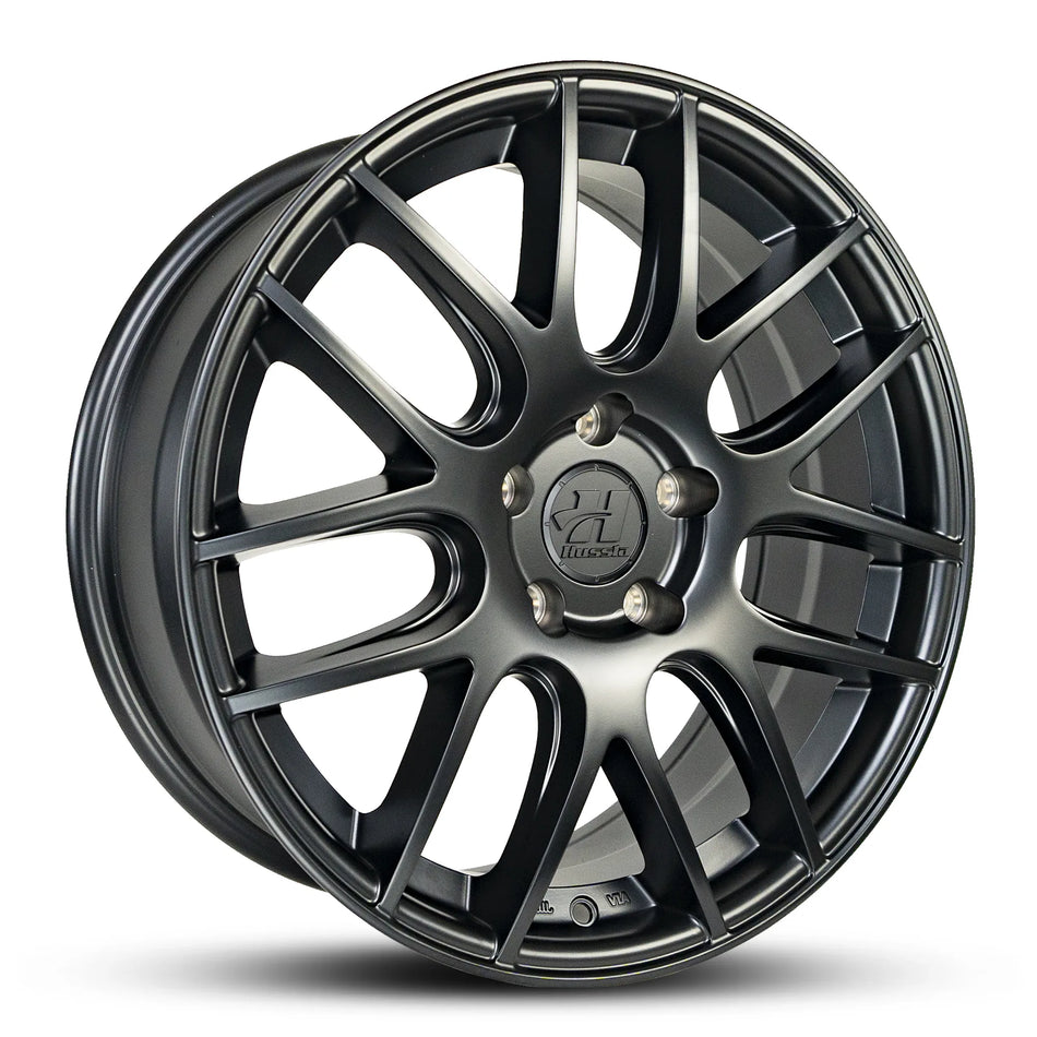 HUSSLA MESH 18X8.75 4X100 30  MATTE BLACK