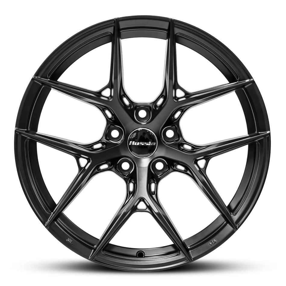 HUSSLA MILAN 18X8.5 5X114.3 35 SATIN BLACK