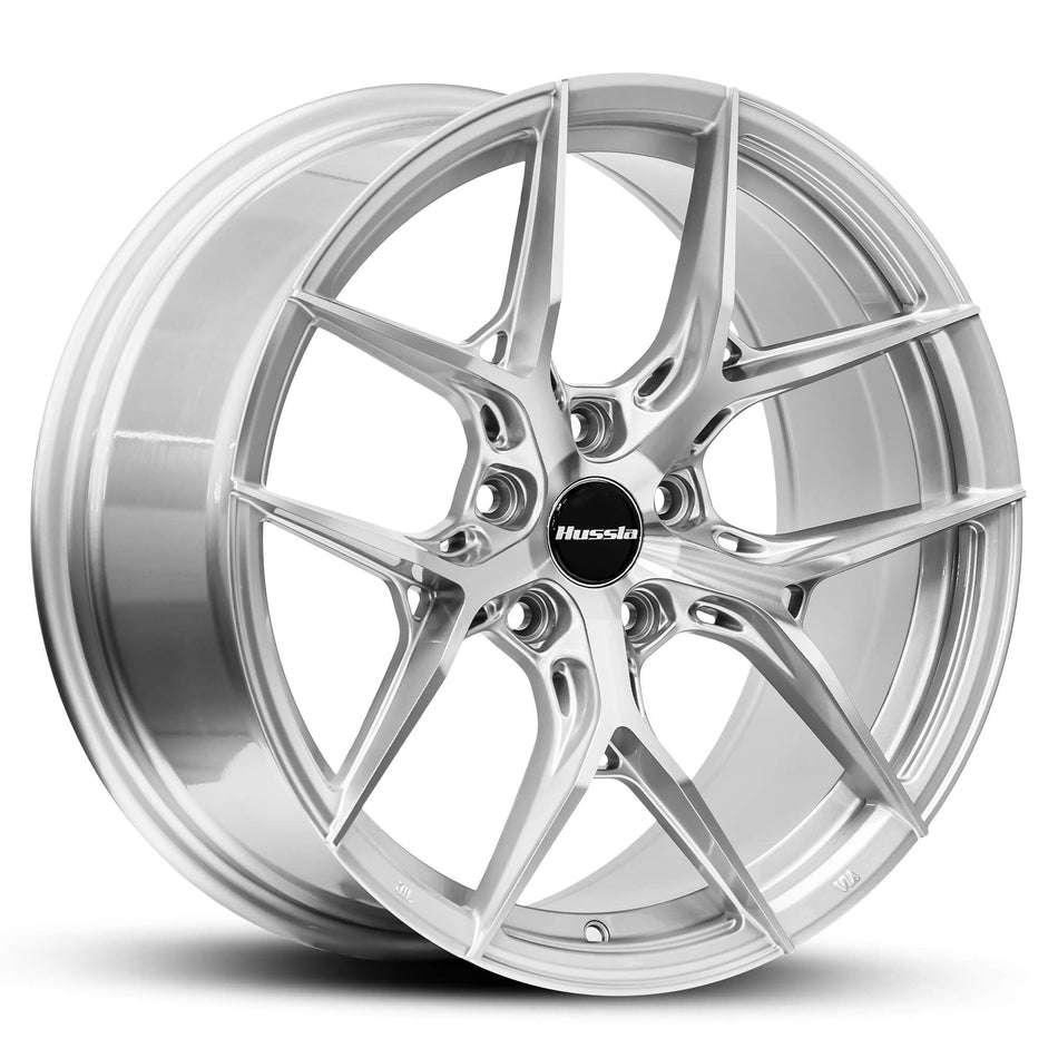 HUSSLA MILAN 18X8.5 5X112 38 SILVER MACHINED FACE