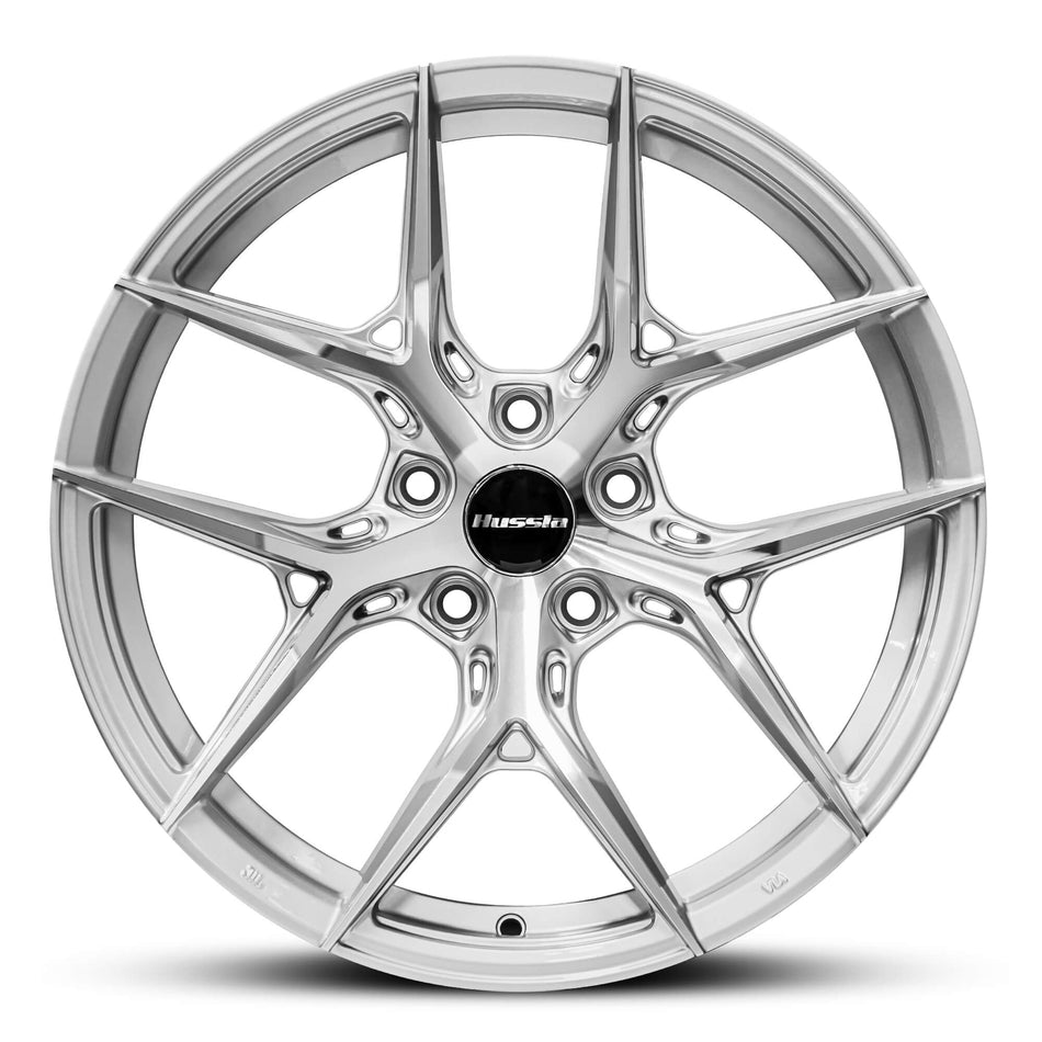 HUSSLA MILAN 18X8.5 5X112 38 SILVER MACHINED FACE