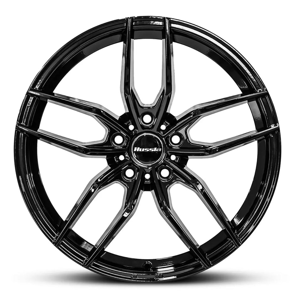 HUSSLA MOSCOW 18X8.5 5X114.3 35 GLOSS BLACK