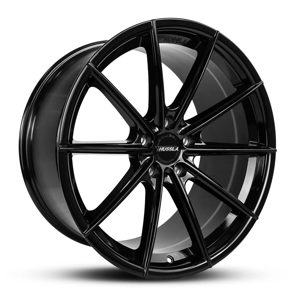 HUSSLA MOZ 19X9.5 adjustable 15 GLOSS BLACK