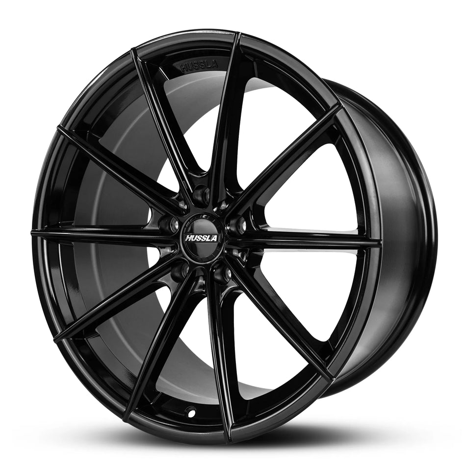 HUSSLA MOZ 19X9.5 adjustable 15 GLOSS BLACK