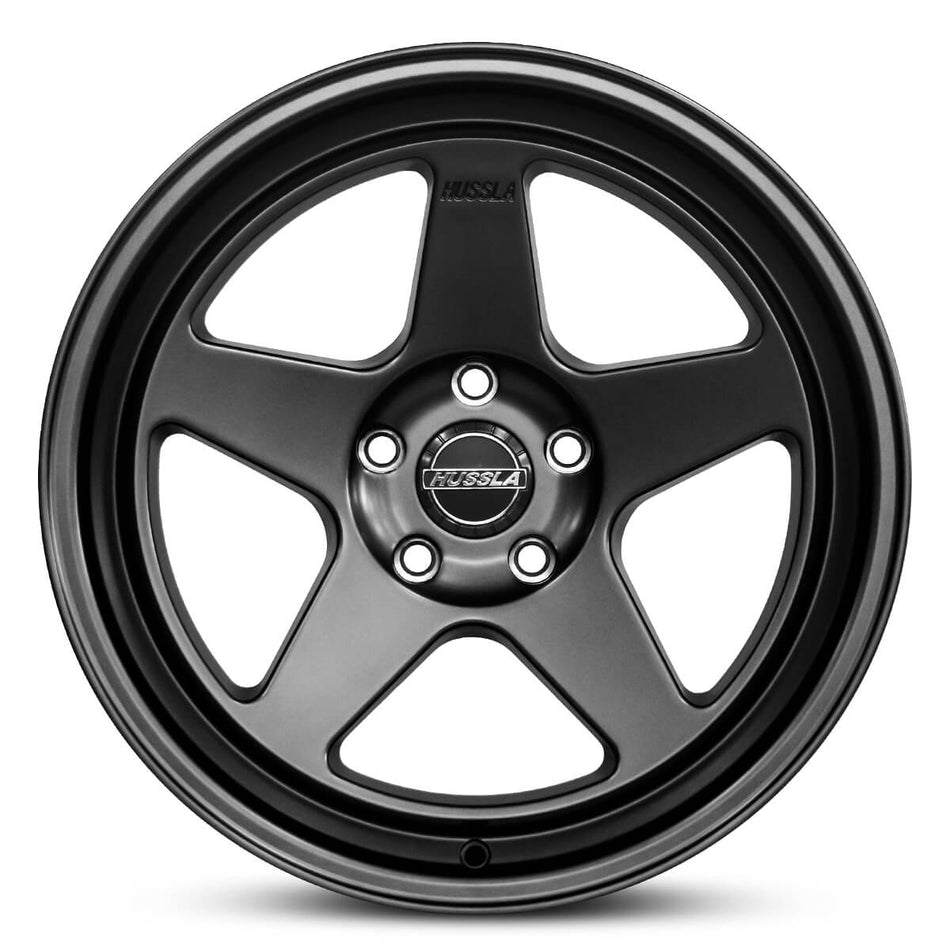 HUSSLA NUR SPEC 18X8.5 5x114.3 40 FULL MATTE BLACK