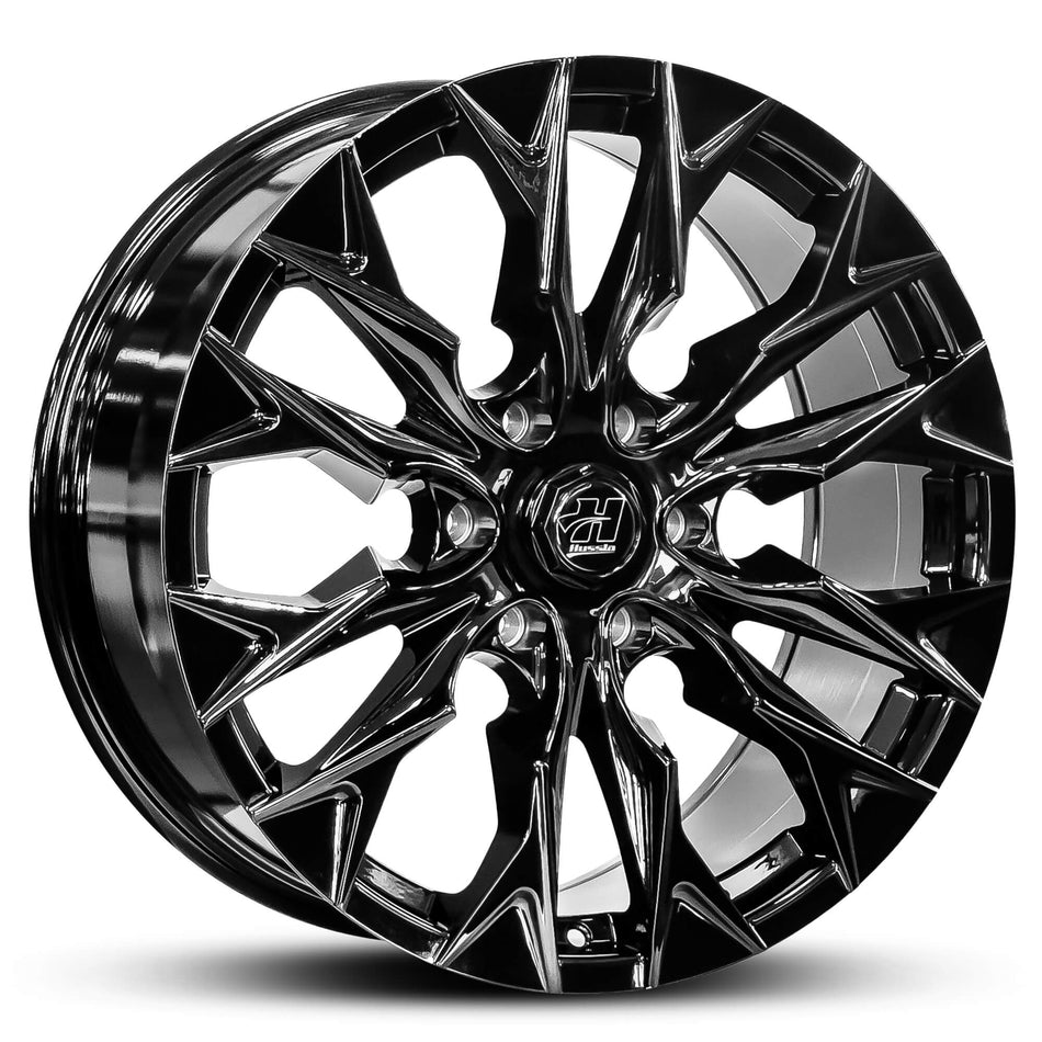 HUSSLA PHANTOM 22X10 6X139.7 10 FULL GLOSS BLACK