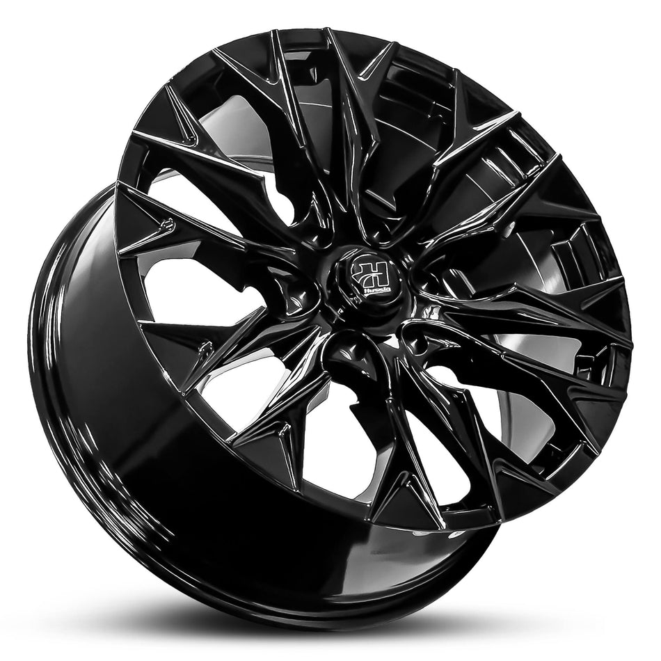 HUSSLA PHANTOM 22X10 6X139.7 10 FULL GLOSS BLACK