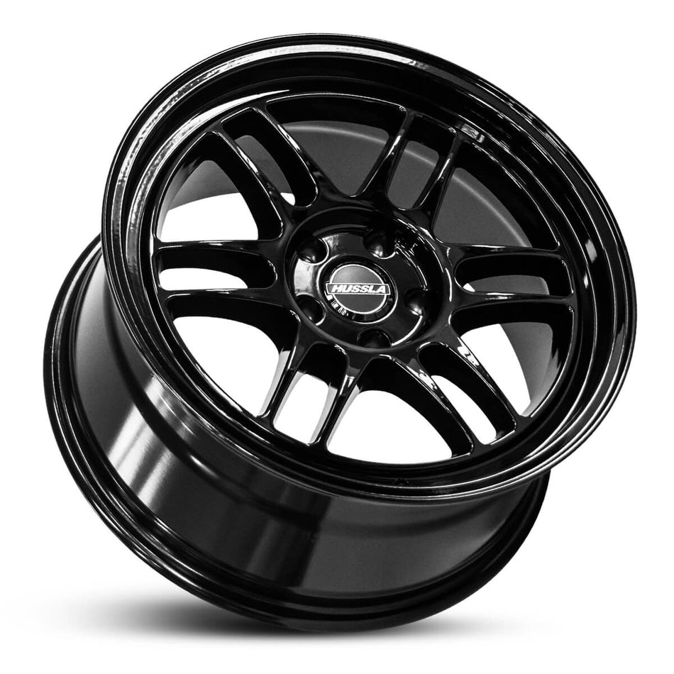 HUSSLA RACE SPEC 18X8.5 5x100 40 FULL GLOSS BLACK