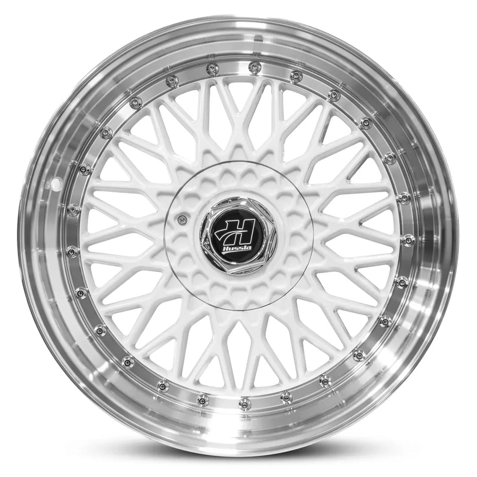HUSSLA RETRO 15x7 adjustable 15 GLOSS WHITE POLISHED LIP