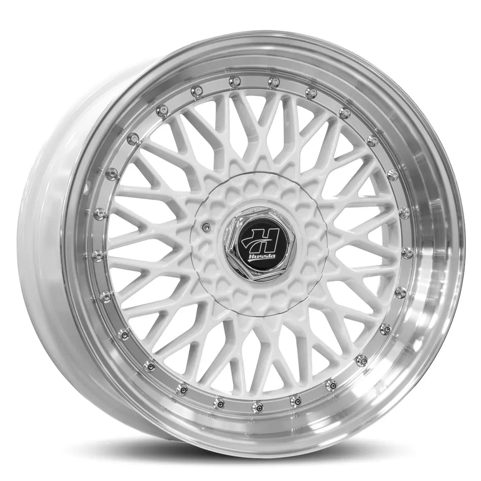 HUSSLA RETRO 15x7 adjustable 15 GLOSS WHITE POLISHED LIP