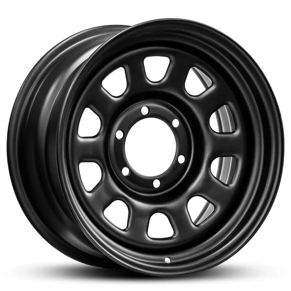 REVOLUTION STEEL WHEEL 16X8 6X139.7 10 MATTE BLACK