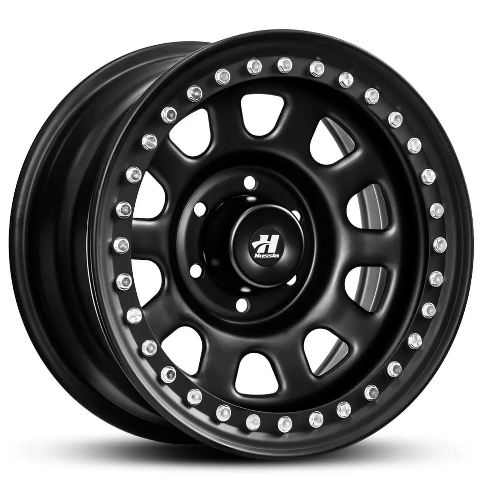 REVOLUTION STEEL WHEEL 16X8 6X114.3 10 MATTE BLACK CH BOLTS 66.1 -4 BOLTS MUST BE TIGHTENED ON LIP