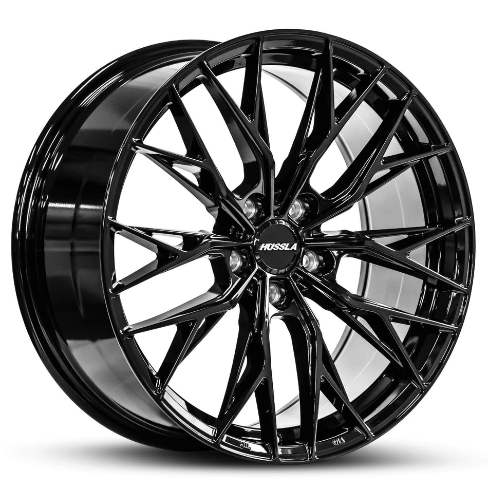 HUSSLA RIZZ 19X8.5 5X112 40 GLOSS BLACK