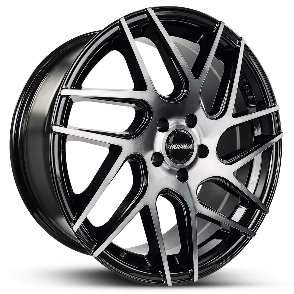 HUSSLA SAVAGE 22X9 5X120 40 GLOSS BLACK DARK TINT
