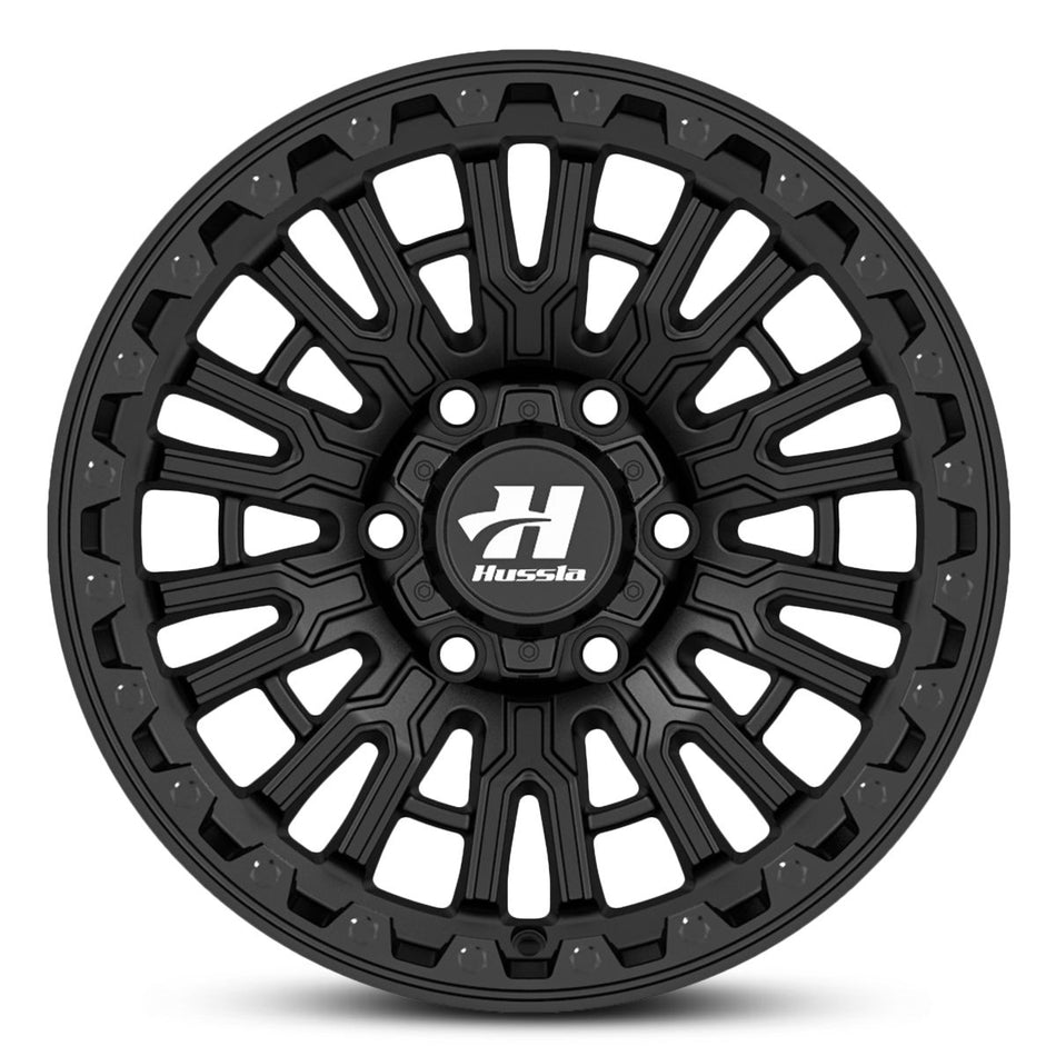 HUSSLA SNYPER 16X9 6X139.7 10 FULL MATTE BLACK WITH BLACK BOLTS