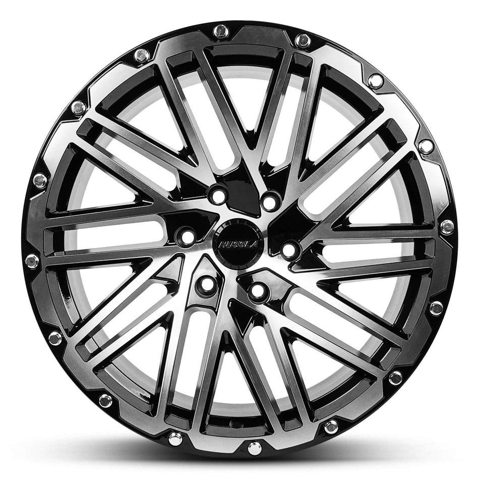 HUSSLA SIGNATURE SERIES SS1 20X9.5 6X139.7 20 GLOSS BLACK MACHINED FACE