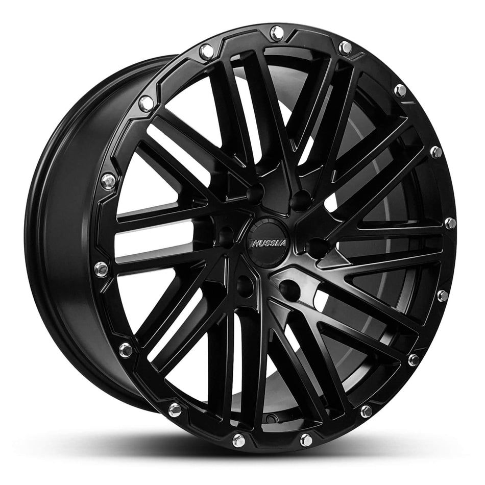 HUSSLA SIGNATURE SERIES SS1 20X9.5 5X150 30 MATTE BLACK CHROME BOLTS
