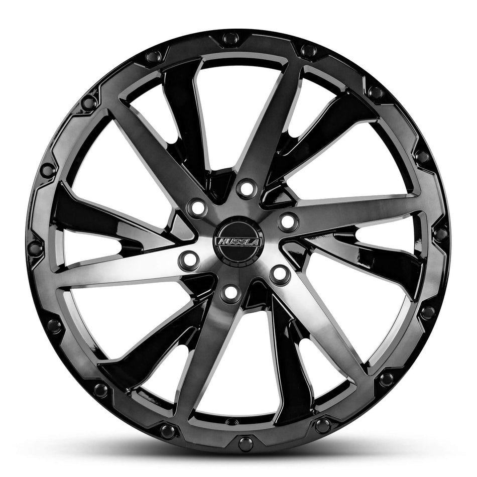 HUSSLA SIGNATURE SERIES SS2 20X9.5 6X139.7 20 GLOSS BLACK DARK TINT