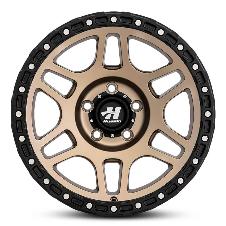 HUSSLA TERROR 17X9 6X114.3 10 MATTE BRONZE BLACK LIP