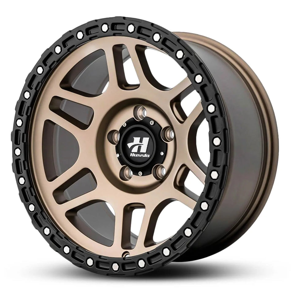 HUSSLA TERROR 17X9 6X114.3 10 MATTE BRONZE BLACK LIP