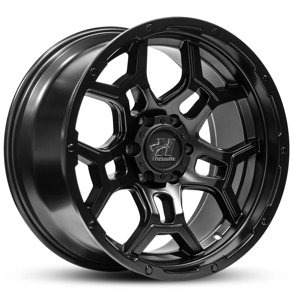 HUSSLA TRENCH 17X9 6X139.7 0 MATTE BLACK