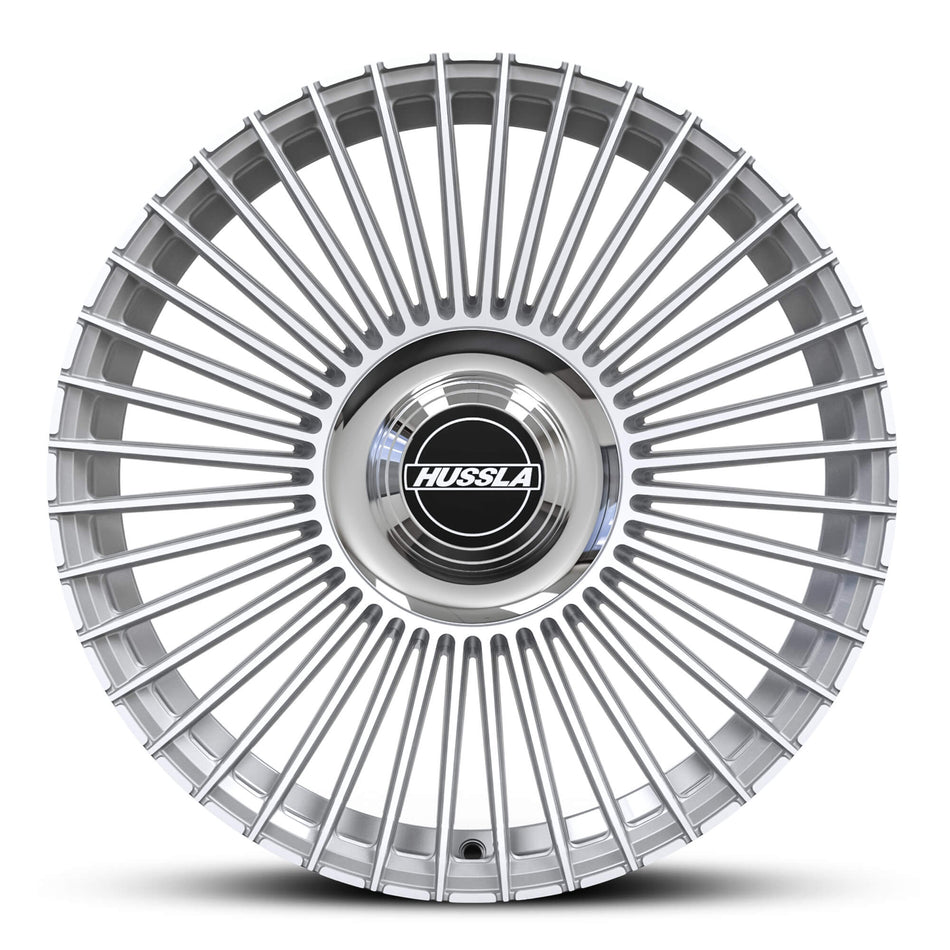 HUSSLA VEGAS 19X9.5 adjustable 20 SILVER MACHINED FACE