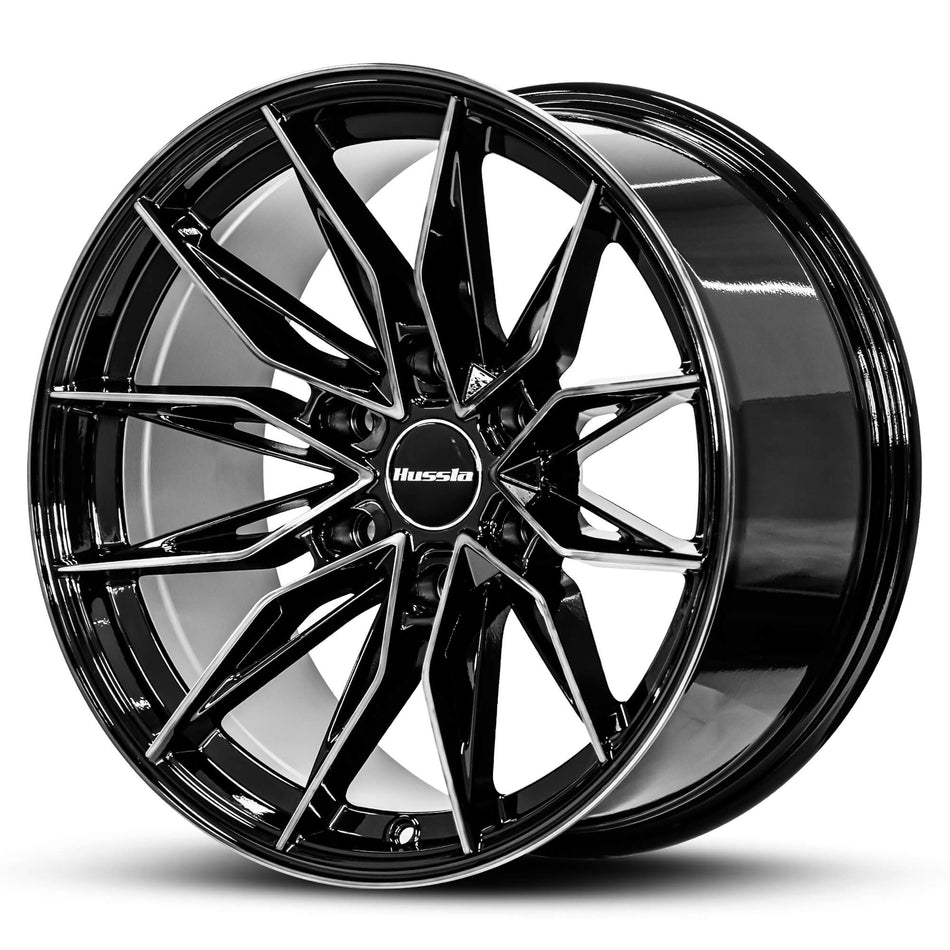 HUSSLA VILLAIN 18X9 6X139.7 5 GLOSS BLACK DARK TINT FACE