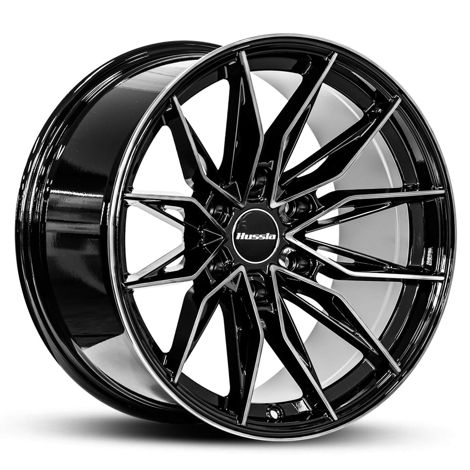 HUSSLA VILLAIN 18X9 6X139.7 5 GLOSS BLACK DARK TINT FACE