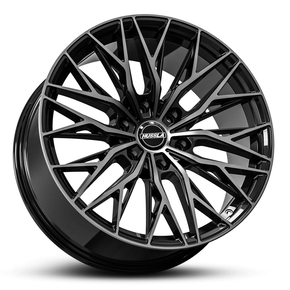 HUSSLA WOLVERINE 22X9.5 6X139.7 25 GLOSS BLACK TINT FACE