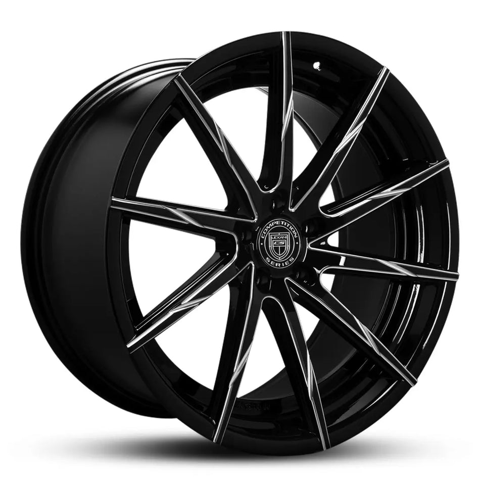 LEXANI CSS-15 22X9 5X120 30 GLOSS BLACK MILLED