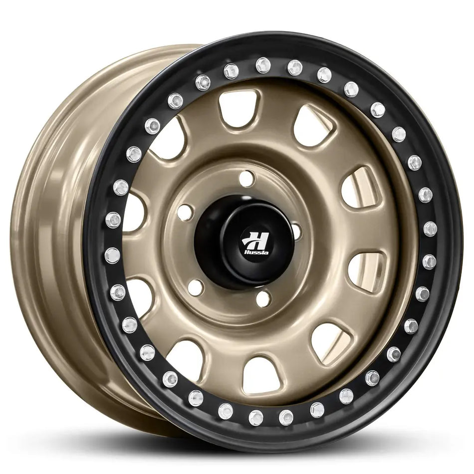 REVOLUTION STEEL WHEEL 17X8 6X139.7 10 MATTE BRONZE CH BOLT 110.1 -4 BOLTS MUST BE TIGHTENED ON LIP