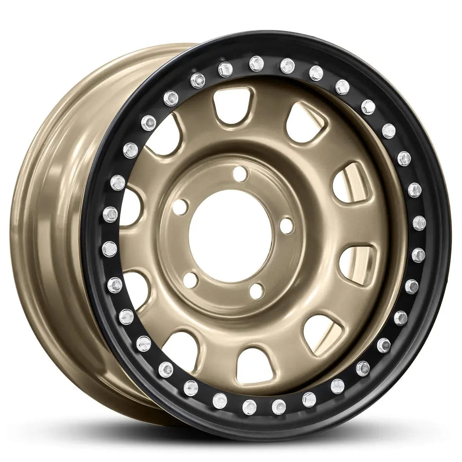 REVOLUTION STEEL WHEEL 17X8 6X139.7 10 MATTE BRONZE CH BOLT 110.1 -4 BOLTS MUST BE TIGHTENED ON LIP