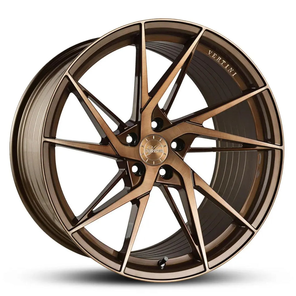 VERTINI RFS1.9 19X9.5 5X120 40 BRUSHED DUAL BRONZE