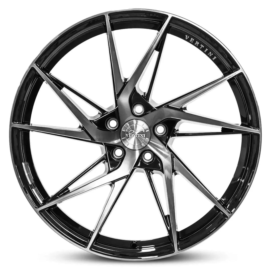 VERTINI RFS1.9 19X9.5 5X120 40 GLOSS BLACK DARK TINT FACE
