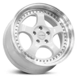 Hussla Zen Gloss White Centre Polished Lip 18x8.5 - Image 2
