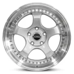 Hussla Zen Bright Silver Polished Lip 18x8.5 - Image 3